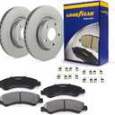 Goodyear Brakes PRK80883F | Front Premium Brake Kit with Pair (2) of AntiOx Coated Brake Rotors and Ceramic Brake Pads fits Ford Fusion 20-13; Lincoln MKZ 16-13