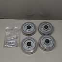 HANDSAMMU 6x2"Heavy Duty Caster Wheels -Industrial Caster Wheels,Rubber Wheels- Set of 4 with up to 2800 LB Capacity