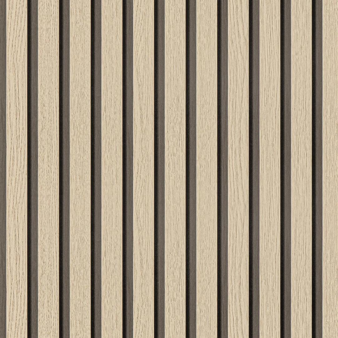 Arthome Wood Slat Wallpaper 17''x240'' Peel and Stick self Adhesive Wood Wallpaper PVC Vinyl Decorative Removable Wallpaper Waterproof Faux Wood Grating Stripe Contact Paper for Living Room (Oak)