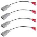 72-5512 Speaker Wiring Harnesses for Ford Lincoln Mercury Mazda | 4PCS 2PIN Car Door Speaker Wire Adapter Connector Compatible with F150 F250 F350 Ranger Explorer Bronco Mustang Expedition