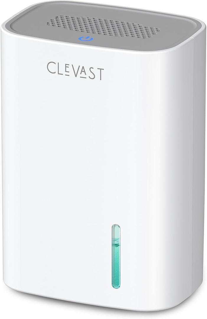 CLEVAST Small Dehumidifier for Home, 30oz Compact Mini Dehumidifier with Auto Shut-Off, Quiet 24dB Portable Air Dehumidifier for Bathroom, Bedroom, Closet, RV