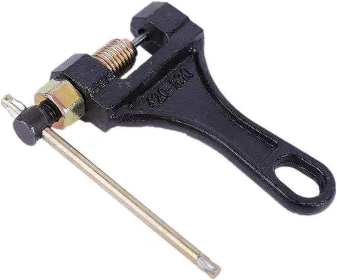 Chain Breaker Tool for 420-530 Roller Chain, Molybdenum Steel, Single Strand, Adjusts 420mm, 428mm, 520mm, 525mm, 528mm, 530mm Chains for ATVs, Dirt Bikes, GO Karts, Scooters, Pit Bikes