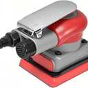 BTER Air Orbital Sander, 10000rpm 75x100mm Square Pneumatic Palm Sander, Sanding/Grinding/Polishing Professional Alloy Steel Pneumatic Sander for Wood, Composites, Metal, Car Beauty