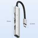 2 x USB C Hub 3.0 4-Port, USB Multiple Hub Data Splitter Extender with USB-C Power/Data Port, for MacBook Pro/Air, foriPhone15/Pro/Plus/Max, foriPad ProLaptop, PC, PS4/5, Keyborad, Mouse