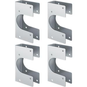 Heavy Duty 16 Gauge Stud Shoe, MUZIK Stud Shoes 2x4 & Stud Shoes for 2X Studs - 1.5"x6.25" Galvanized Steel, Fits 2-3/8" Pipes, IBC/IRC Code Compliant Pipe Support