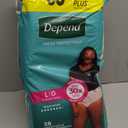 Depend Fresh Protection Adult Diapers, Incontinence & Postpartum Bladder Leak Underwear for Women, Disposable, Maximum, Large, Blush, 28 Count