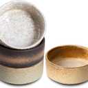 Ceramic Bowl Sets of 4, 4.5 Inches Mix Color, Small Bowls Set Farmhouse Vintage Color Bowls for Kitchen, 10 oz Bowl for Dessert, Dip, Side Dishes, Ice Cream, Fruit, Rice Dishwasher Microwave Safe