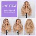 Glueless Wig Ombre Autumn Brown Synthetic Wigs 28 Inch Layered Wig
13x4x1 HD Lace, Long Wigs for Women, Pre Plucked and Pre Cut Glueless Wigs, Glueless Synthetic Wig, Synthetic Lace Front Wig