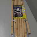 Expandable Wooden Dog Gate, Retractable Accordion Pet Gate, Small Medium Pet Dog Fence Safety Protection for Doorway Stairs Patio Garden Lawn (Large)