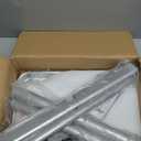 Salon Tray, Silver Salon Tray, Tattoo Tray on Wheels, Metal Salon Rolling Tray, Salon Services Tray Height-Adjustable, (Silver)