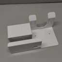 Hair Dryer Holder Wall Mounted, SHAIDOJIO Blow Dryer Holder for Bathroom, Aluminum Alloy Hair Dryer Rack, Muti-Function Hair Tool Organizer with Plug Hook (White)