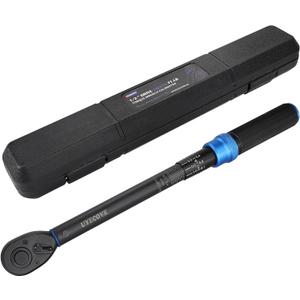 1/2-Inch Drive Click Torque Wrench, Dual-Direction Click Professional Torque Wrench 10-170FT.LB/13.6-230.5N.M, Dual Range Scales Graduated in FT.LB and N.M, Blue
