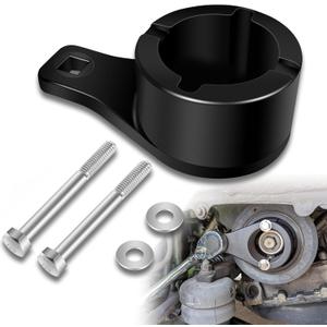 Sunluway for Toyota/Lexus Crankshaft Damper Pulley Holding Holder Tool fits 3.0L 3.3L V6, 4.0L 4.3L 4.7L V8 Engine Crank Pulley Tool Harmonic Damper Tool with 2PCS Crank Bolts