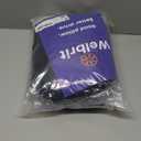 2PCS Car Pillow for Car Neck Pillow for Driving Seat Lumbar Support Soft Cushion with Extra Filling Accessories Back Support for Travel Nap and Trips Sleeping(Black, Head)