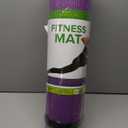 Gaiam Essentials 2/5" Thick (10mm) Yoga & Pilates, Fitness & Exercise Mat with Easy-Cinch Carrier Strap Cushion Support For Fitness and Gym Workouts (Purple)