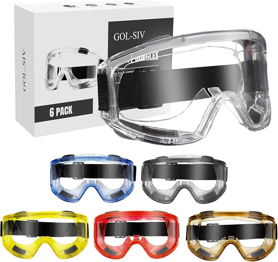 OXG Safety Goggles ANSI Z87.1 Glasses, Anti-Fog Protective Safety Glasses Lab Goggles Men Women Eye Protection Goggles