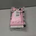 Pink Halloween Decorations 5PCS Table Centerpieces, Cute Girlie Tabletop Halloween Decor for Tiered Tray Shelf Mantel Fire Place Office Desk Rustic Farmhouse Wood Faux Book Stack and Ghosts Sign