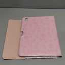 Harvopu Compatible for iPad Air 11-inch/Air 5th 4th Generation Case with Keyboard - Backlit Detachable, Folio Cover with Pencil Holder for iPad Air 11 Inch M4/M3/M2, Air 5/ Air 4 (Floral Pink)