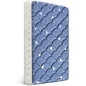 Mini Crib Mattress 38" x 24" x 4"- Firm Support and Comfort Premium Foam,Noiseless and Odorless,Hypoallergenic Mini Crib Mattress,Fits Mini and Portable Cribs,Dual Sided with Soft Breathable Fabric (Starry Sky Blue)