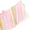 Twinkle Twinkle Little Star High Chair Banner - Twinkle Little Star First Birthday Decorations, Gold Glitter Gender Reveal Garland, Pink And Gold Party Decorations, Bow Theme Party Supplies