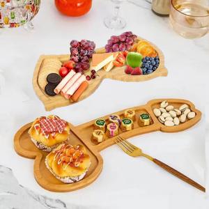 Fulxposs Funny Charcuterie Board, Serving Tray, Extra Large, Unique Aperitif Board Solid Wood, Novelty Party Plates, Reusable Serving Plate for Housewarming, Bachelorette, Engagement Party (2Pcs)