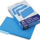 Pendaflex Two-Tone Color File Folders, Legal Size, Blue, 1/3 Cut, 100/BX (153 1/3 BLU)
