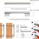 10 Pack 5 Inch(128mm) Brushed Satin Nickel Kitchen Cabinet Handles, Cabinet Pulls, Drawer Handles, Dresser Pulls