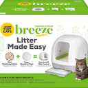 Purina Tidy Cats Hooded Litter Box System, BREEZE Hooded System Starter Kit Litter Box, Litter Pellets & Pads