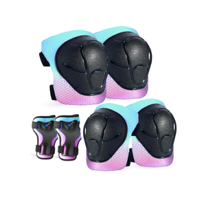 Kids/Youth Knee Pads and Elbow Pads Set for Kids 3-14 Years Boys Girls Protective Gear Set Adjustable Knee Pads, Elbow Pads, Wrist Guards Skateboard Skating Skiing Cycling Biking Running Scooter