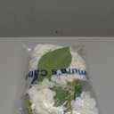 Kimura's Cabin 6Pcs Fake White Hydrangea Flowers Artificial Silk Hydrangeas with Stems Faux Hydrangea Bouquets for Home Wedding Party Table Core Decoration (White, Pack of 6)