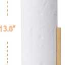 Wooden Paper Towel Holder Countertop, Paper Towel Holder Stand Natural Wood Dia 7" Large Round Base Roll Organizer for Kitchen Bathroom Dining Table Home (ZJ281Y)