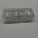 Evnlo 25 Count Clear Plastic Containers with Lids for Food, Thickened Disposable Sandwich Containers Clamshell Boxes for Cake Slice, Dessert, Hamburger, Salad