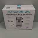 CASABREWS 3700 Essential Espresso Machine 20 Bar, Stainless Steel Cappuccino & Latte Machine with Steam Frother for Home, 43.9oz Water Tank, Coffee Gift for Women & Men, Silver