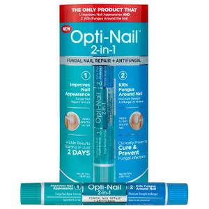 2 x Opti-Nail 2-in-1 Toe Nail Fungus Treatments Plus Antifungal, Improves Nail Appearance and Kills Fungus