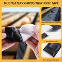 4 Pack Joist Tape for Decking 1-5/8"50', Weather-Resistant Deck Butyl Joist Tape,Waterproof Joists Tape for Flashing Deck Joists and Beams Building Joists