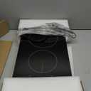 Karinear 2 Burners Electric Cooktop, 120v Plug in Ceramic Cooktop, 12 Inch Countertop & Built-in Electric Stove Top with Child Safety Lock, Timer, Over-Temperature Protection, Sensor Touch Control
