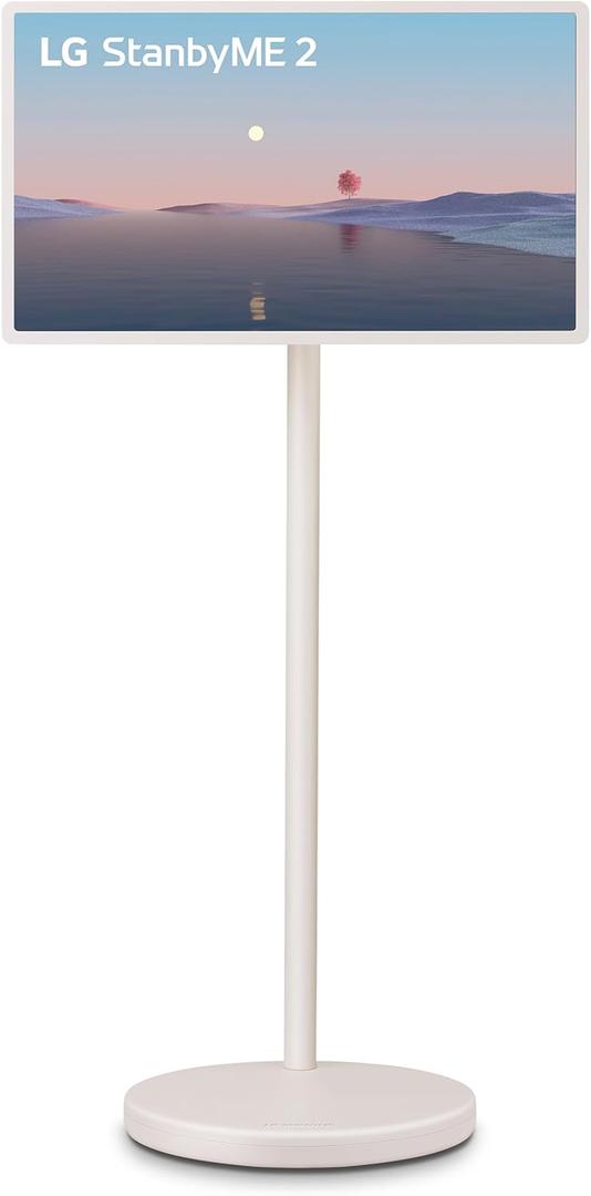 LG 27-Inch StanbyME 2 with Folio Cover, Portable Touch Screen, Dolby Vision, HDR10, Filmmaker Mode, Built-in Battery, Full Swivel Rotation (27LX6TYGA, 2025)