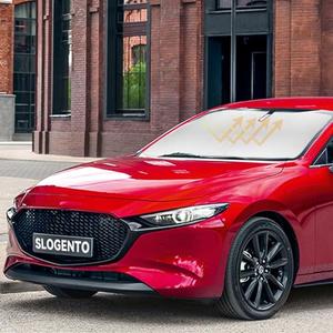 Sun Shade for Mazda 3 Windshield Sunshades for Mazda 3 2014 2019-2024 2025 Hatchback/Sedan Windshield Cover Front Window Shields Protector Sun Visor Blocks UV Rays Car Accessories