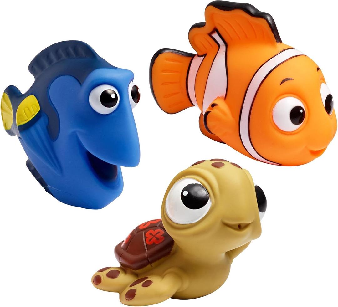 The First Years Disney Finding Nemo Bath Toys - Dory, Nemo, and Squirt  Squirting Kids Bath Toys for Sensory Play - 3 Count
