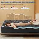 Bedlore 4-Inch Twin XL Mattress Topper for Back Pain - Dual Layer Medium Support (2" Gel Memory Foam + 2" Cooling Fluffy Pillow Top Pad), Breathable & Pressure Relief (Gray)