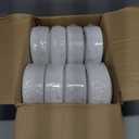 Betta 6-Inch Disposable Plastic Dessert Plates, White, 800 Count, Bulk Case for Schools, Breakrooms and Cafeteria, Microwave Safe (8 Pack Per Box x100)