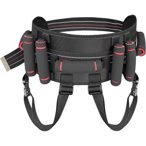 Aliseniors Gait Belt Transfer Belt, Gait Belt with 7 Handles - Quick Release Buckle & Leg Straps, Gait Belts for Seniors, Medical Nursing Patient Safety Belt Lift Strap for Physical Therapy