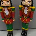 Nutcracker Christmas Decoration Flameless Taper Candles Battery Operated Candle Remote Hand-Painted Real Wax LED Candlestick Nutcracker Figure Festive Collectible Gift for Winter Table Fireplace Decor