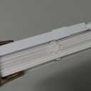 LazBlinds No Tools No Drill 1" Vinyl Mini Blinds, Cordless Blinds for Windows, Light Filtering Horizontal Window Blinds & Shades, 32" W x 48" H, White