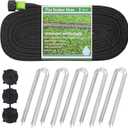 GREEN MOUNT Garden Soaker Hose 1/2" x 75 ft Drip Hoses Heavy Duty Save Water For Vegetable