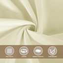 sancua Round Tablecloth 90 Inch Diameter, 8 Pack - Circle Polyester Fabric Table Cloth for Wedding Party Reception Banquet Birthday, Washable Formal Table Cover (Fit 30-72 Inch Tables), Beige