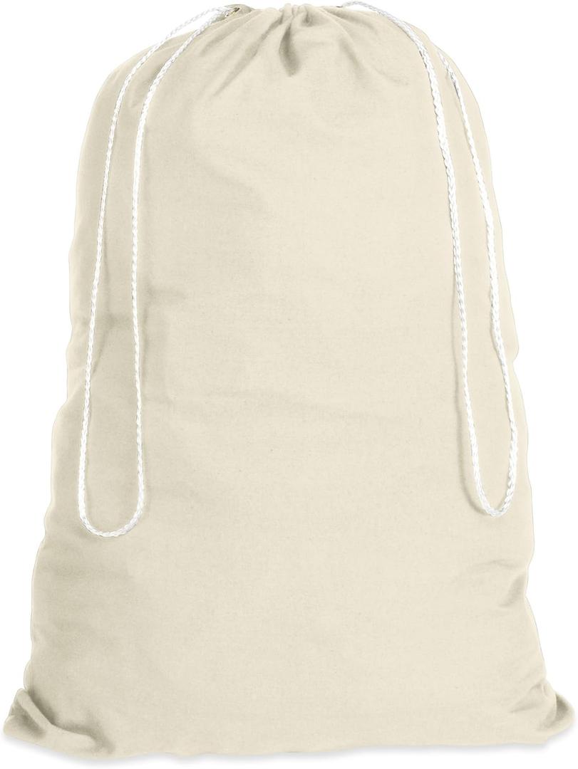Whitmor Natural Cotton Laundry Bag
