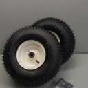 15x6.00-6 Rubber Lawn Mower Tire and Wheel, 2 Pcs Replacement 15x6-6nhs Riding Mowers Lawn Tire and Wheel with Bearing Bore 3/4", 3" Centered Hub