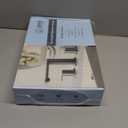 BWE Brushed Gold Bathroom Faucet 3 Hole, 8 Inch Widespread Gold Bathroom Faucets with Pop-up Drain and Supply Lines, 360 Swivel Spout 2-Handle Sink Faucet for Bath Vanity