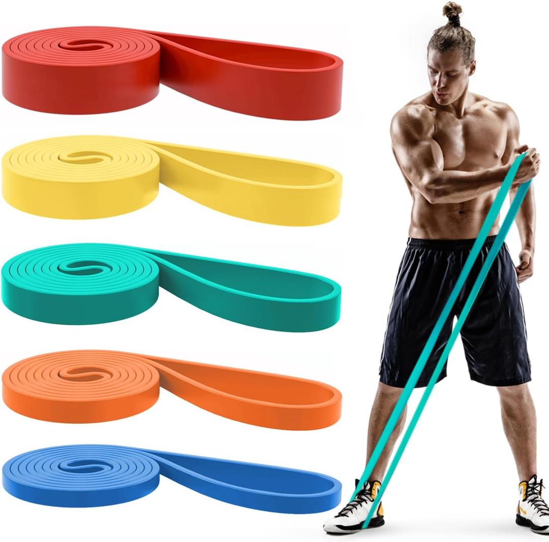 Pull Up Bands, Resistance Bands, Pull Up Assistance Bands Set for Men & Women, Exercise Workout Bands for Working Out, Body Stretching, Physical Therapy, Muscle Training (Multicolor)